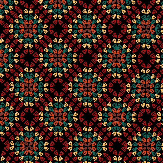 Ruby Onyx Granny Squares Seamless Print