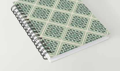 Sage Green Lattice Granny Squares Seamless Print